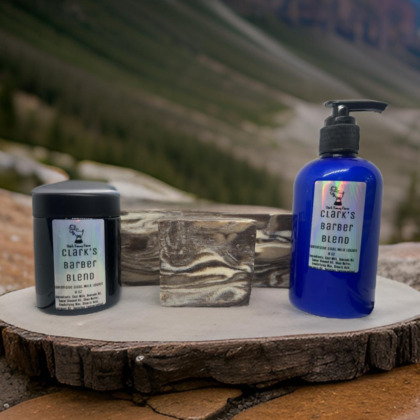 Clark’s Barber Blend Soap and Lotion